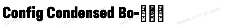 Config Condensed Bo字体转换